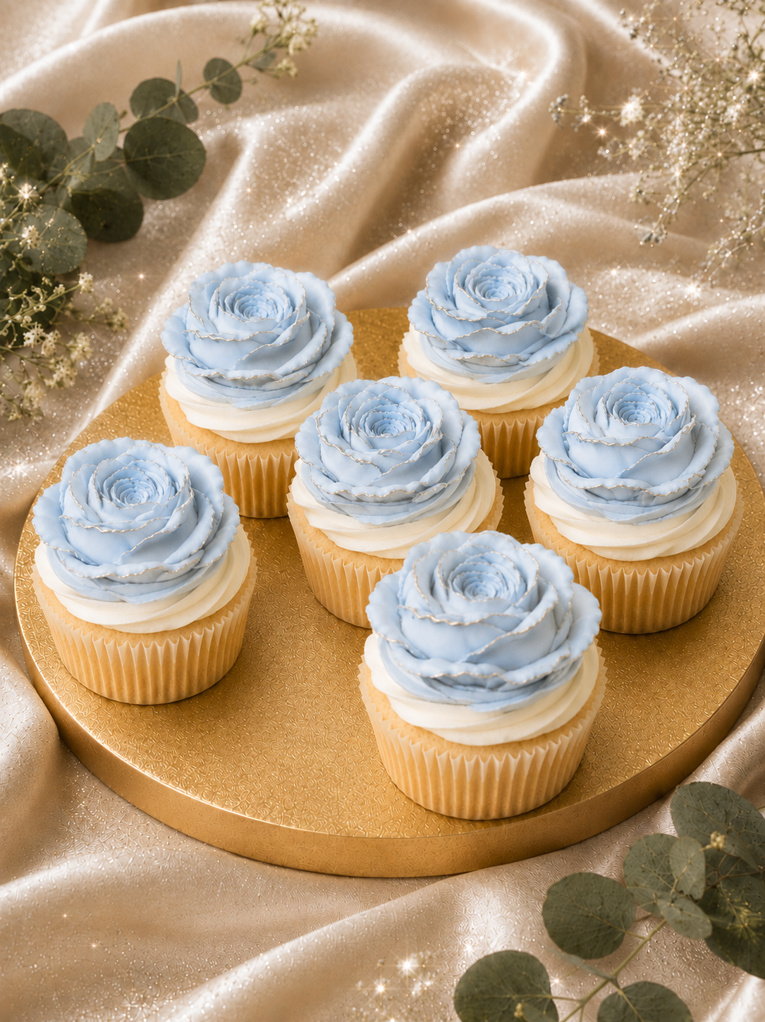 Rose Petits™ Edible Rose Cake Toppers – Set of 6